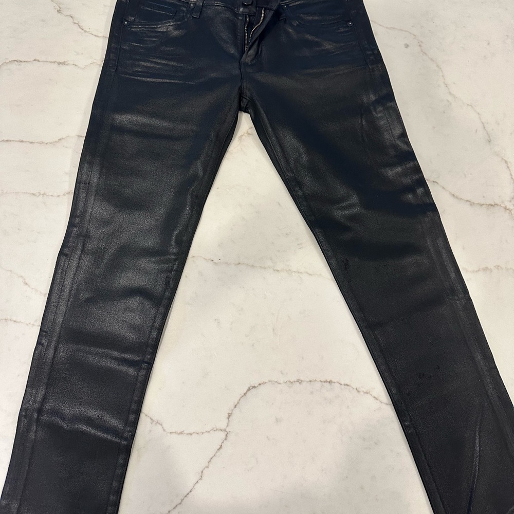 Black Coated Skinny Jeans